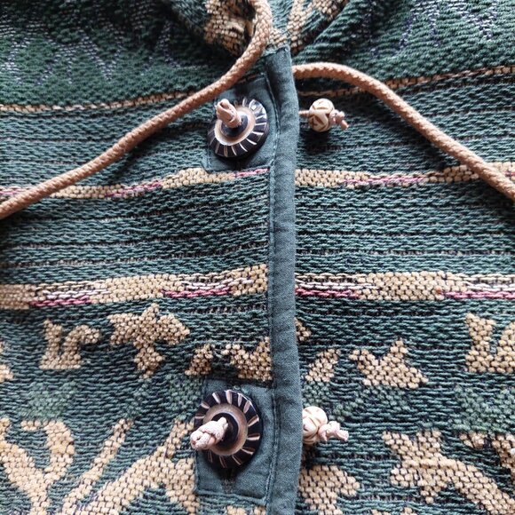 Vintage Flashback Women’s Tree Patterned Long Sleeve Jacket/Coat, Size M - Picture 6 of 11